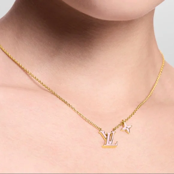 Louis Vuitton Iconic Enamel Rose Gold Necklace (Like-new) - Picture 6 of 11